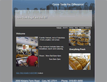 Tablet Screenshot of newyorkbagelsanddeli.com